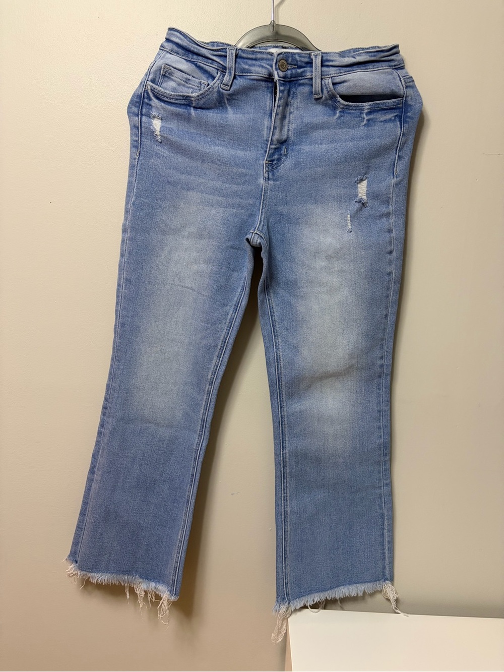 Flying Monkey High Rise Raw Hem Kick Flare Women’s Jeans Size 29